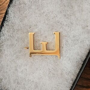Chloe Letter "E" Bag Charm in Gold